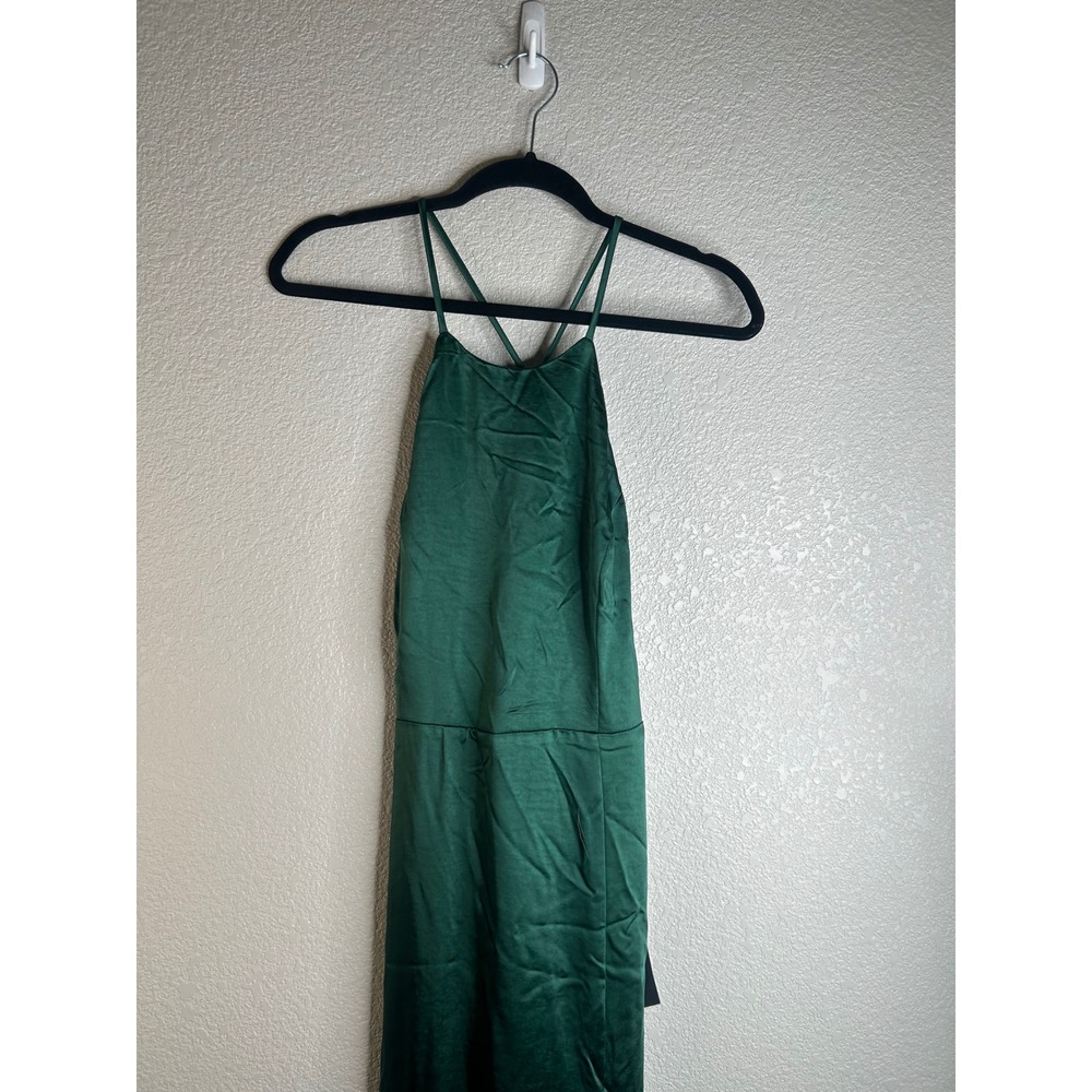 Lulus Make it Elegant Emerald Green Stain Strappy Maxi Dress Size XL New! - Picture 7 of 13